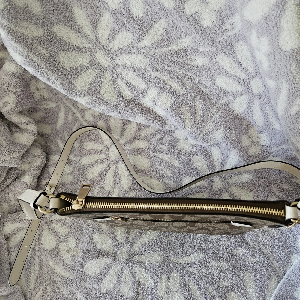 Coach Brown And Chalk Crossbody Handbag
